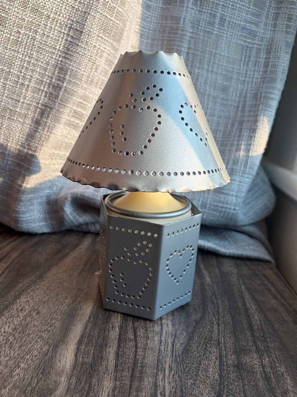 Punched Tin Candle Warmer